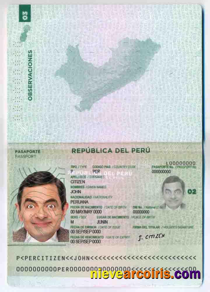 Peru passport